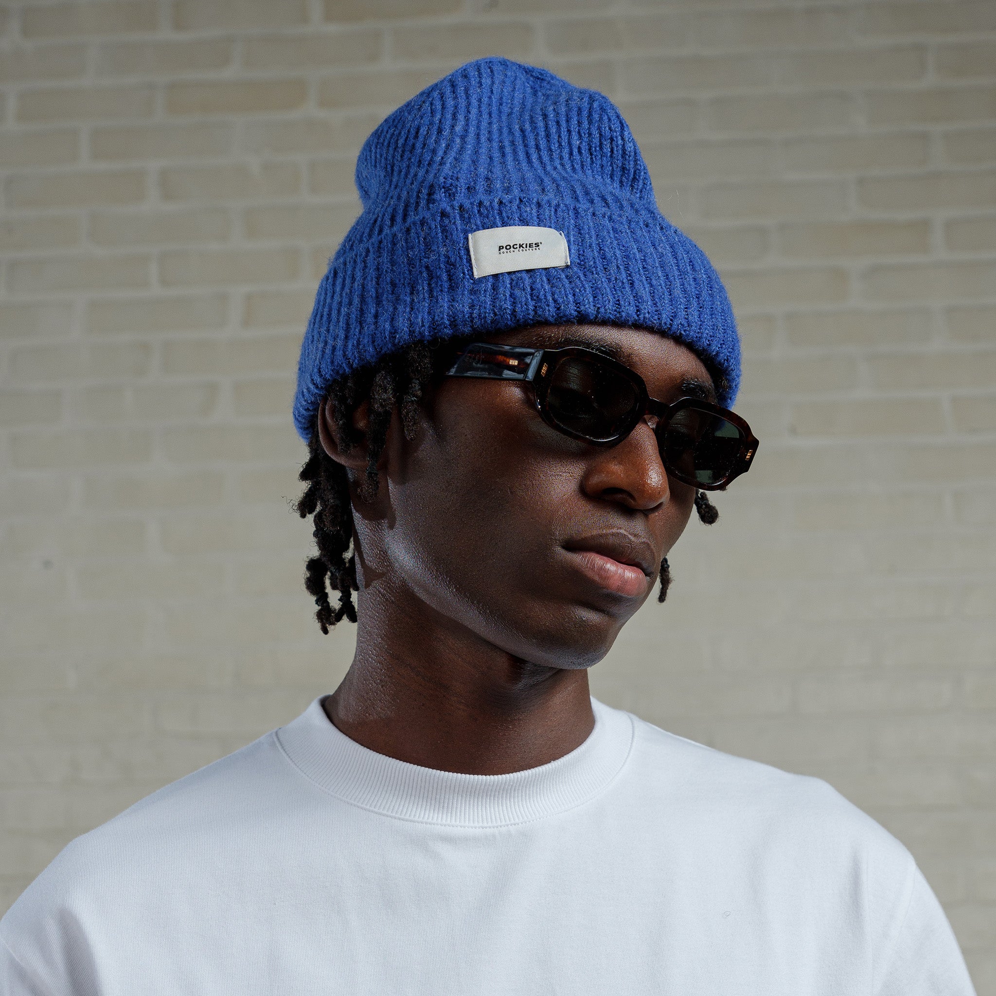 Bold Logo Beanie - Blue