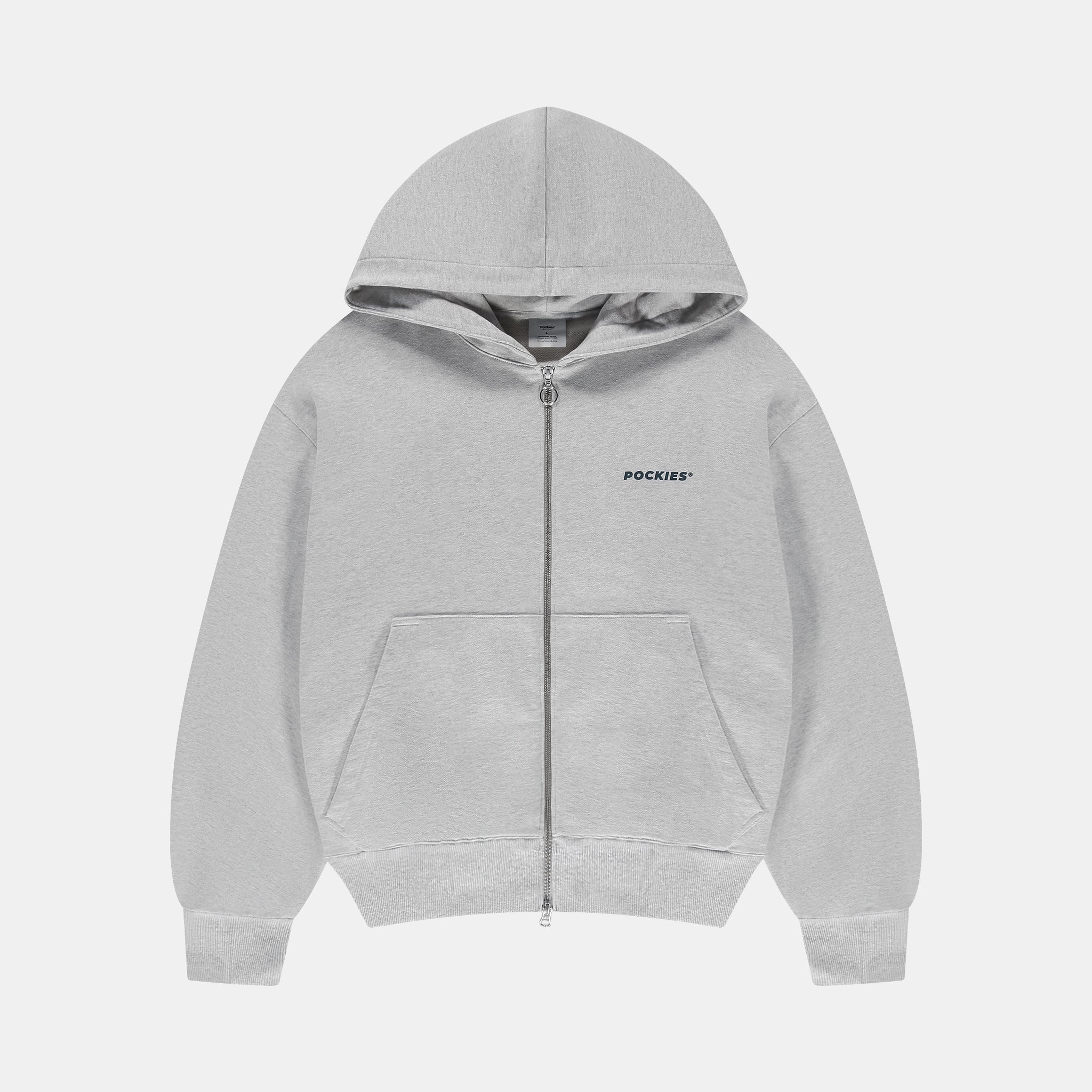 C.C. Zip Hoodie - Grey Melange