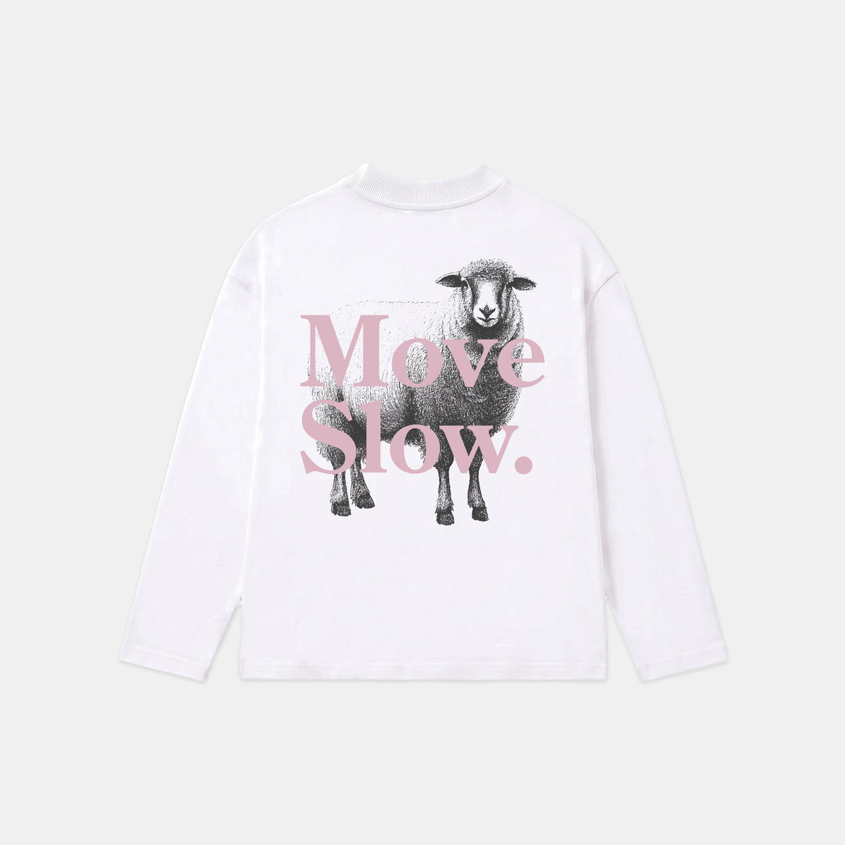 Move Slow LS - White
