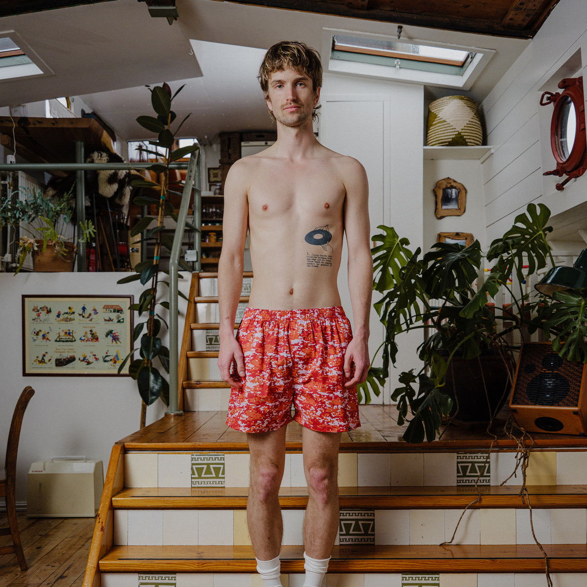Camo Boxers - Red