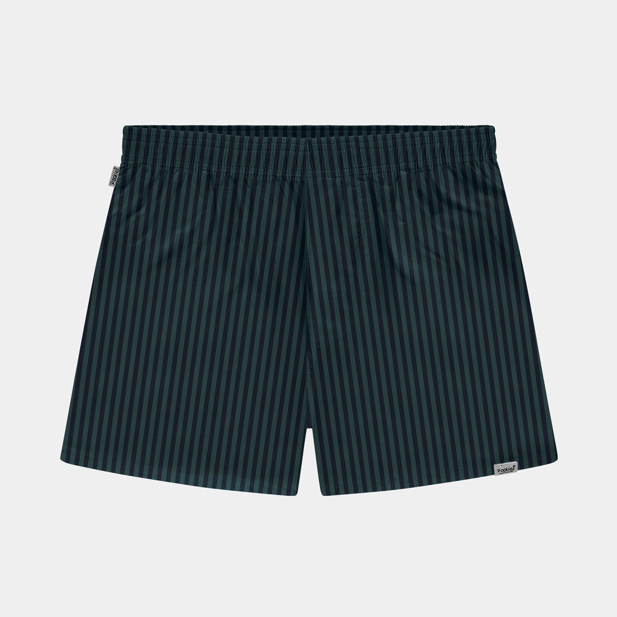 Striped Boxers - Navy/Green