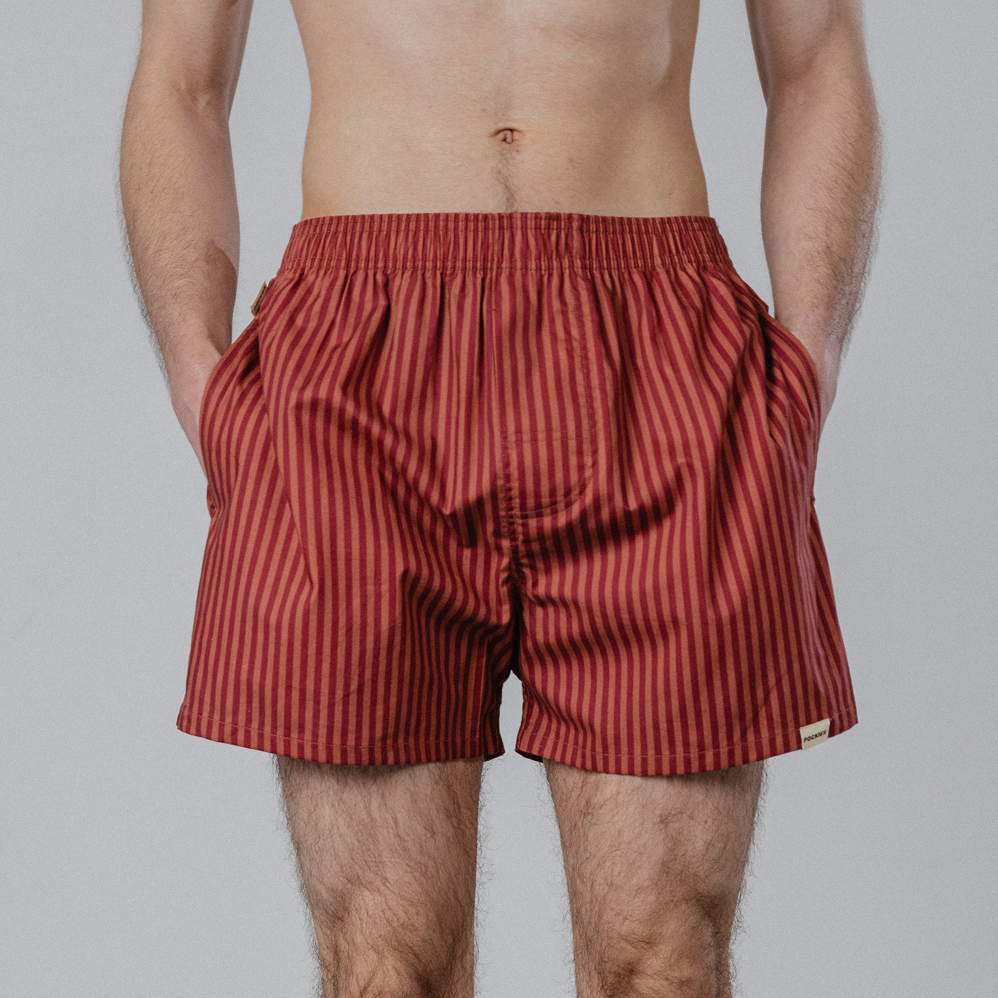 Striped Boxers - Red/Orange