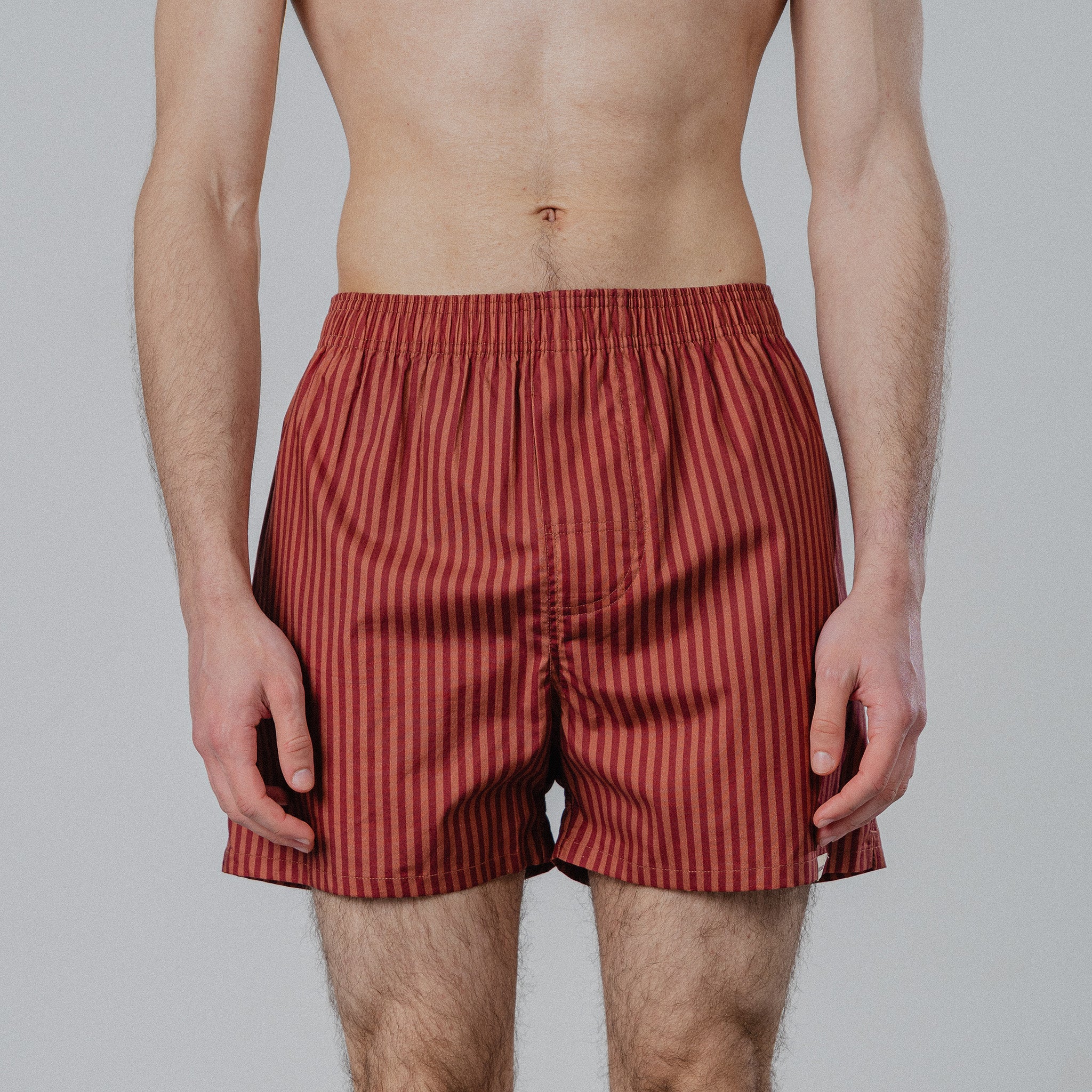 Striped Boxers - Red/Orange